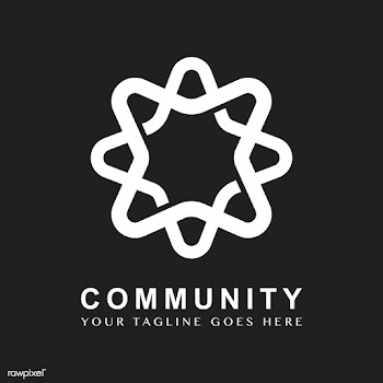 Community branding logo design sample | Free stock vector - 503714