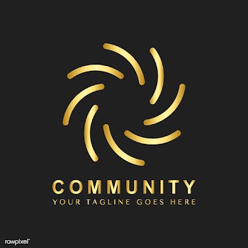Community branding logo design sample | Free stock vector - 503729