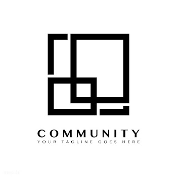 Community branding logo design sample | Free stock vector - 503731