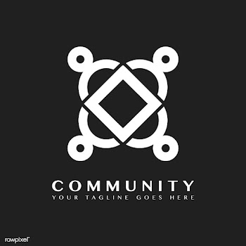 Community branding logo design sample | Free stock vector - 503733