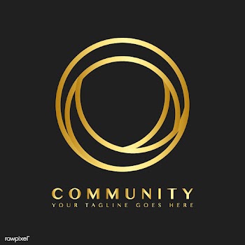 Community branding logo design sample | Free stock vector - 503736