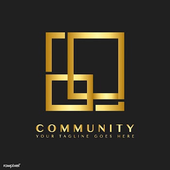 Community branding logo design sample | Free stock vector - 503738