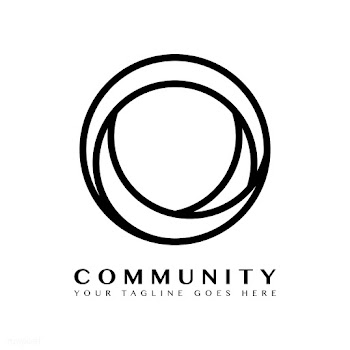 Community branding logo design sample | Free stock vector - 503748