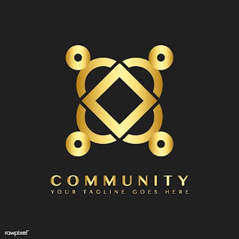 Community branding logo design sample | Free stock vector - 503753