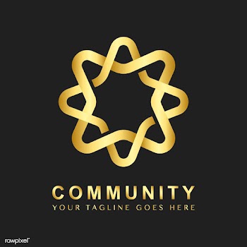 Community branding logo design sample | Free stock vector - 503755