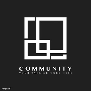 Community branding logo design sample | Free stock vector - 503758