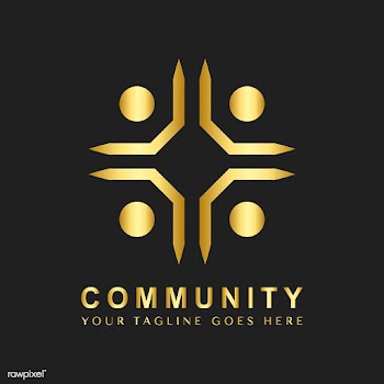 Community branding logo design sample | Free stock vector - 503762