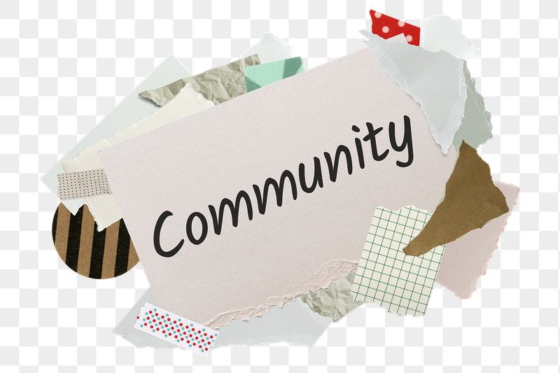 Community png word sticker, aesthetic | Free PNG - rawpixel