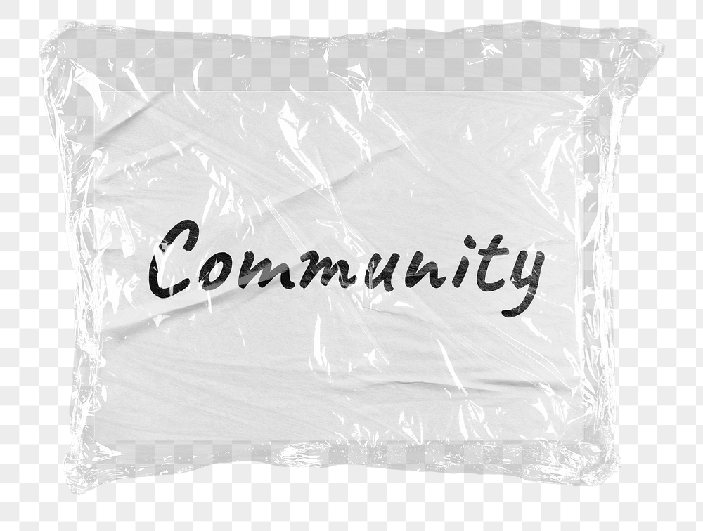 Community png word sticker, plastic | Free PNG - rawpixel