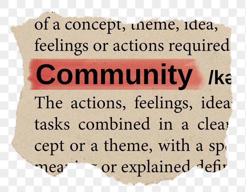 Community png word sticker, torn | Free PNG - rawpixel