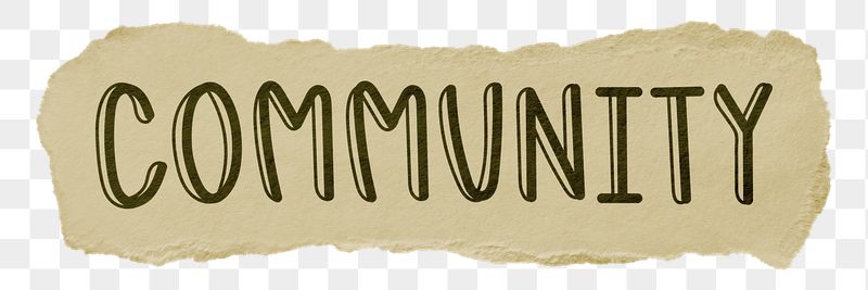 Community png word sticker typography, | Free PNG - rawpixel