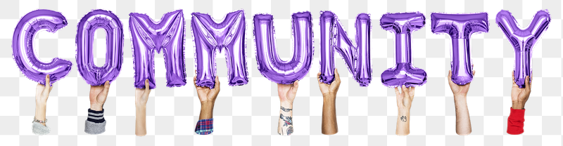 Community word png, hands holding | Free PNG - rawpixel