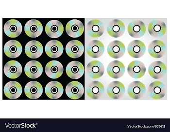  					Compact discs pattern vector image														