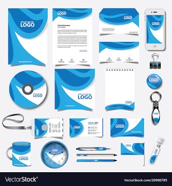 Company corporate identity vector image