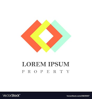 Company logo with rectangle shape vector image