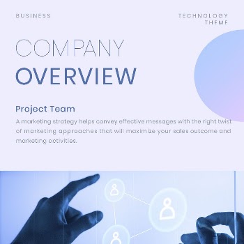 Company overview Instagram post template, | Free PSD Template - rawpixel