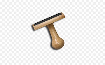 Company seal Rubber stamp - Wooden rectangular company seal 