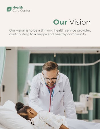 Company vision flyer template, medical | Free PSD Template - rawpixel
