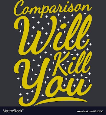 comparison will kill you motivational typography