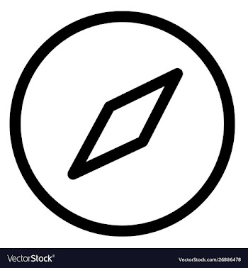 Compass direction gps location navigation icon vector image