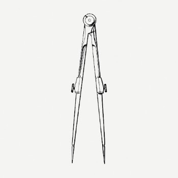 Compass divider drawing, object vintage | Free PSD - rawpixel