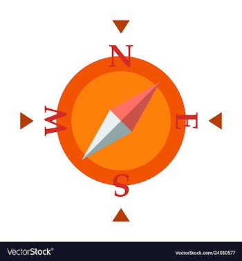 Compass icon vector image