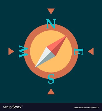 Compass icon vector image