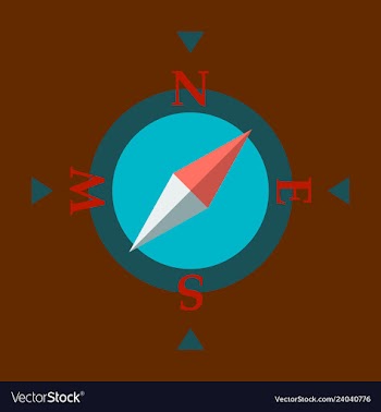 Compass icon vector image