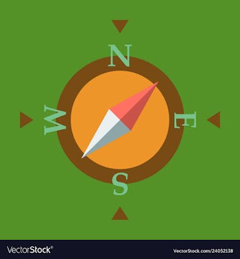 Compass icon vector image