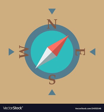 Compass icon vector image