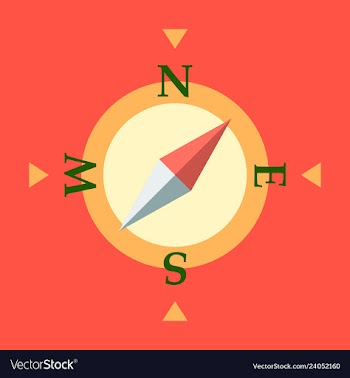 Compass icon vector image