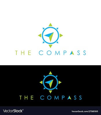 Compass logo design vector image