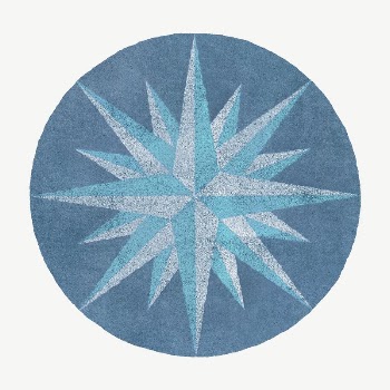 Compass medallion badge collage element | Free PSD - rawpixel