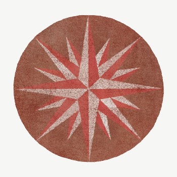 Compass medallion badge collage element | Free PSD - rawpixel