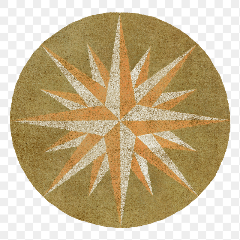 Compass medallion badge png sticker, | Free PNG - rawpixel