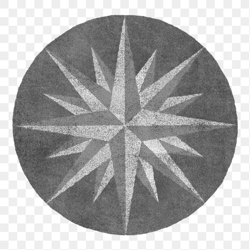 Compass medallion badge png sticker, | Free PNG - rawpixel