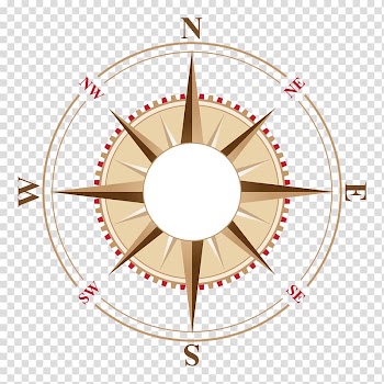 Compass navigation , Compass rose Illustration, Golden Compass material transparent background PNG clipart