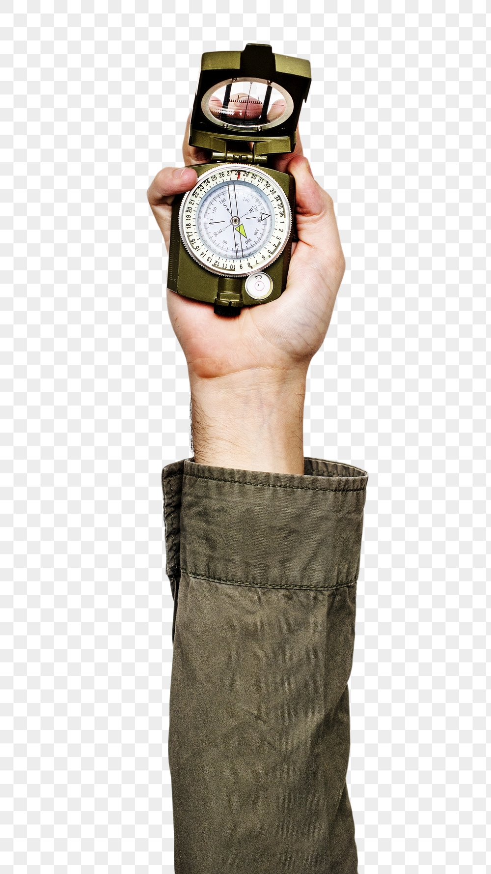 Compass png in hand sticker | Free PNG - rawpixel