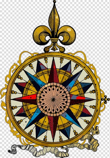 Compass rose Antique Wind rose, Retro compass transparent background PNG clipart