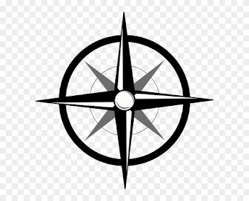 Compass Rose Clip Art Free Vector In Open Office Drawing - Simple Compass Logo