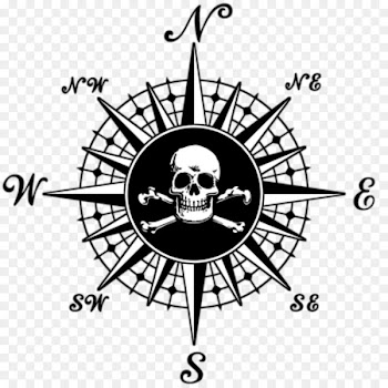 Compass rose Tea Mug Decal - compass 