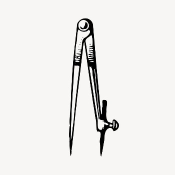 Compass tool clipart, vintage illustration | Free Vector Illustration - rawpixel