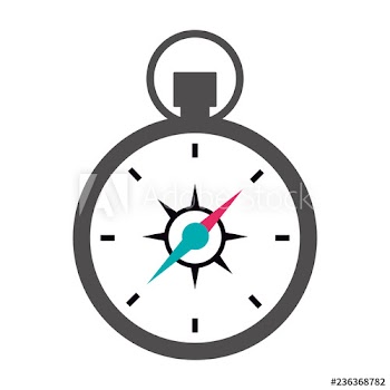 compass tool on white background