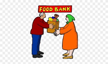 Compassion Clipart Free - Food Bank Cartoon