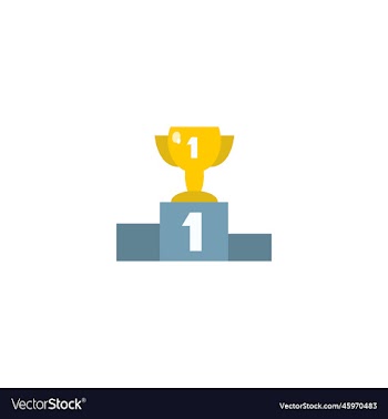 competition creative icon flat from success