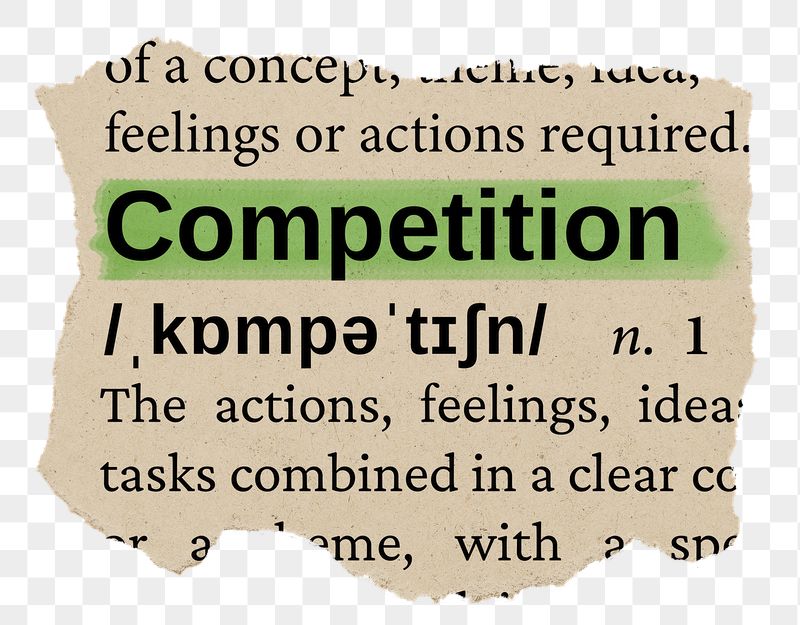 Competition png word sticker, torn | Free PNG - rawpixel
