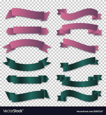 complete set banners and ribbons