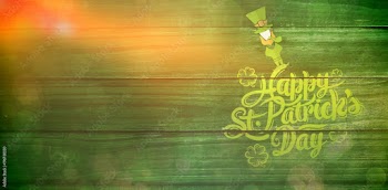 Composite image of patricks day greeting
