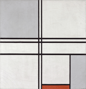 Composition (No. 1) Gray-Red (1935) | Free Photo - rawpixel