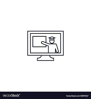 computer-based training creative icon from